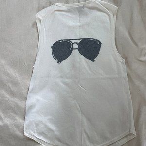 360 Cashmere- muscle sweater tank